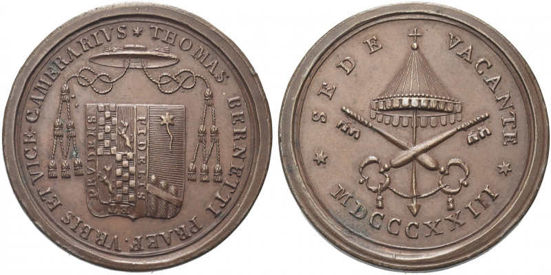 ROMA. Sede Vacante, 1823.
Medaglia 1823 emessa dal Governatore di Roma e Vice C...
