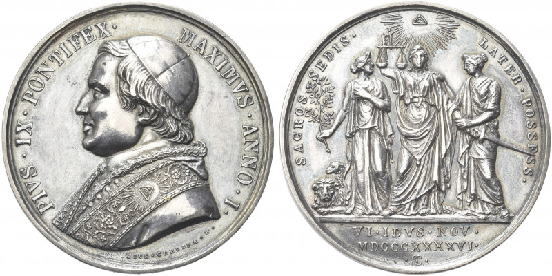 ROMA. Pio IX (Giovanni Maria Mastai Ferretti), 1846-1878.
Medaglia 1846 a. I op...