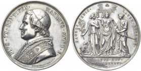 ROMA. Pio IX (Giovanni Maria Mastai Ferretti), 1846-1878.
Medaglia 1846 a. I opus G. Cerbara. Ag gr. 32,77 mm. 43,6
Dr. PIVS IX PONTIFEX - MAXIMVS A...