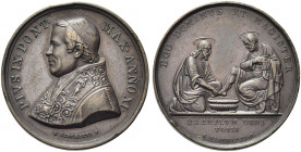 ROMA. Pio IX (Giovanni Maria Mastai Ferretti), 1846-1878.
Medaglia 1857 a. XI opus G. Girometti. Æ gr. 15,23 mm. 32,4
Dr. PIVS IX PONT - MAX ANNO XI...