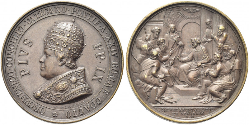 ROMA. Pio IX (Giovanni Maria Mastai Ferretti), 1846-1878.
Medaglia 1869 a. XXIV...