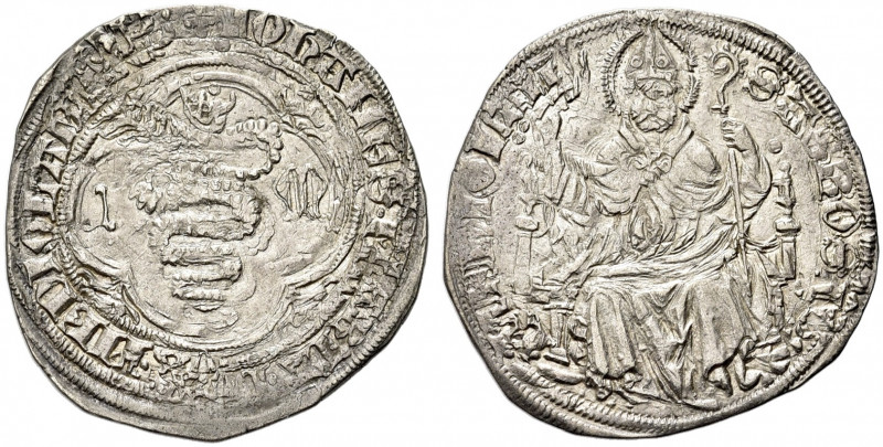 MILANO. Giovanni Maria Visconti, II Duca di Milano, 1402-1412.
Grosso. Ag gr. 2...