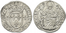 MILANO. Luigi XII d’Orleans, Re di Francia e Duca di Milano, 1500-1513. 
Grosso regale da 6 Soldi. Ag gr. 3,80
Dr. LVDOVICVS D G FRANCOR REX. Scudo ...