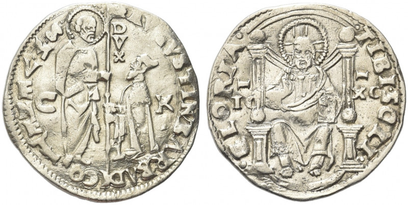 VENEZIA. Agostino Barbarigo Doge LXXIV, 1486-1501.
Marcello o Mezza Lira. Ag gr...