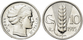 REGNO D’ITALIA. Vittorio Emanuele III, 1900-1943.
Progetto 10 Centesimi 1915, ghiera liscia e godronata alternativamente. Ni gr. mm. 18,5
Dr. REGNO ...