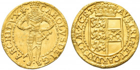 AUSTRIA. Carlo Arciduca, 1564-1590.
Ducato 1583. Au gr. 3,25
Dr. CAROLVS DEI G - ARCHIDVX. Arciduca stante e frontale regge scettro.
Rv. AVSTRIÆ ET...