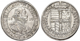 AUSTRIA. Massimiliano Arciduca, 1612-1618.
Tallero 1614, Hall. Ag gr. 28,01
Dr. MAXIMILI D G ARCH AV DVX BVRG STIR CARN. Busto corazzato a d.; ai la...