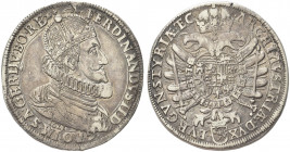 AUSTRIA. Ferdinando II, 1619-1637.
Tallero 1621, Graz. Ag gr. 28,36
Dr. FERDINANDVS II D G ROM IMP S A GER MVN BO REX. Busto coronato e corazzato a ...