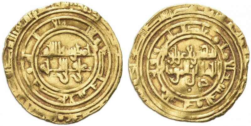 TUNISIA. Fatimidi. Al-Zahir, 1021-1036.
Dinar, Mahdia. Au gr. 3,93
Dr. Legenda...