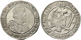 UNGHERIA. Rudolf II, 1576-1612.
Tallero 1594, Kremnitz. Ag gr. 28,41
Dr. RVDOL II DG RO IM S AV GER HVN BO REX. Busto laureato e corazzato a d.; sot...