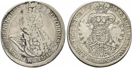 UNGHERIA. Leopoldo I, 1657-1705.
Tallero 1698 KB, Kremnitz. Ag gr. 27,67
Dr. LEOPOLDUS D G ROM IMP S A GE HV BO REX. Busto laureato, corazzato a d....