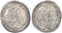 UNGHERIA. Carlo VI, 1712 - 1740.
1/2 Tallero 1712 BW, Kuttenberg. Ag gr. 14,19
Dr. CAROLUS VI D G - ROM IMP ER - SEMP AV. Busto laureato e corazzato...
