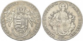 UNGHERIA. Giuseppe II d'Asburgo Lorena, 1780-1790.
Tallero 1786 B. Ag gr. 27,73
Dr. IOS II D G R IMP S A G HB RE X AA D B & L. Stemma coronato.
Rv....