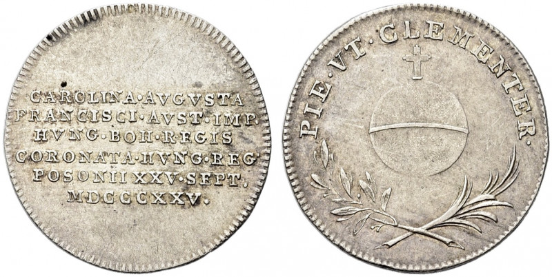 UNGHERIA. Francesco I, 1806-1835.
Medaglia per l’incoronazione di Carolina Augu...