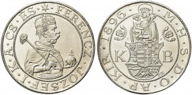 UNGHERIA. Francesco Giuseppe I d'Asburgo Lorena, 1848-1916.
Tallero 1896 “Millennium”, riconio moderno del 1968. Ag gr. 35,66
Dr. FERENCZ JÓZSEF I K...