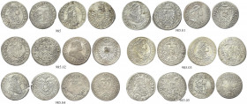 AUSTRIA e POLONIA. Leopoldo I, 1657-1705.
Lotto di n. 12 monete, si segnalano: 6 Kreuzer 1665 CA, Vienna - 6 Kreuzer 1670 GS, St. Veit -6 Kreuzer 167...
