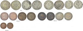AUSTRIA. Giuseppe II, 1780-1790.
Lotto di 9 monete, si segnala: 20 Kreuzer 1787 B, 20 Kreuzer 1789 H, 20 Kreuzer 1784 B, 10 Kreuzer 1788 B, Kreuzer 1...