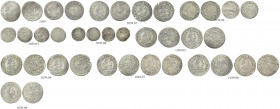 AUSTRIA. Ferdinando II, 1619-1637.
Lotto di 19 monete tra cui n. 14 esemplari da 3 Kreuzer o Groschen datati 1624 (2), 1625 (2), 1626, 1627 (2), 1628...