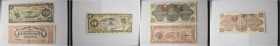 Messico. Lotto di n. 7 banconote messicane così composto: 10 Pesos (1), 20 Pesos (1), 20 Pesos (4) e un 100 Pesos (1). 
Da BB a SPL