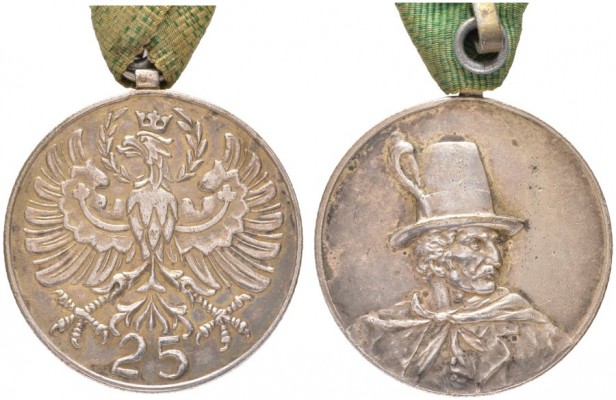  ÖSTERREICH   2. REPUBLIK   Tirol   (D) SPECKBACHER-Medaille für 25 Jahre Mitgli...