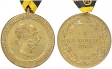  PERSONENGRUPPE SIR KARL POPPER   ÖSTERREICH - MONARCHIE   Auszeichnungen und Medaillen   (D) Kriegsmedaille 1873, Variante Ausführung mit "Z" in Deze...
