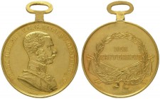  PERSONENGRUPPE SIR KARL POPPER   ÖSTERREICH - MONARCHIE   Tapferkeitsmedaillen   (D) Goldene Tapferkeitsmedaille/FJI, 3.Typ, 2.Modell 1875-1916. Gold...