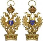  PERSONENGRUPPE SIR KARL POPPER   ÖSTERREICH - MONARCHIE   Orden der Eisernen Krone   (D) Dekoration der Ritter I. Klasse - Hüftdekoration, Gold, tlw....