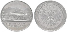  PERSONENGRUPPE SIR KARL POPPER   ÖSTERREICH - MONARCHIE   Tirol   (D) Erinnerungsmedaille. Tiroler Landesausstellung in Innsbruck 1892. Aluminium, ni...