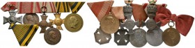 PERSONENGRUPPE SIR KARL POPPER   ÖSTERREICH - MONARCHIE   Lots   (D) Lot diverser Auszeichnungen und Medaillen, 14 Stück, alle subaltern bzw. häufig,...