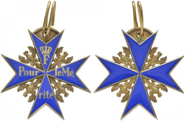  DEUTSCHLAND   Deutsches Reich   Orden Pour le Mérite   (D) AR vergoldet, beidse...