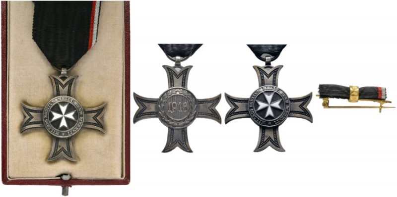  EUROPA UND ÜBERSEE   MALTESER ORDEN   (D) Silbernes Verdienstkreuz 1916;, AR pa...