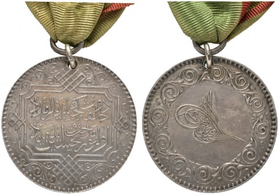  EUROPA UND ÜBERSEE   TÜRKEI   Medaillen   (D) Lebensrettungsmedaille 1859 . AR,...
