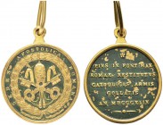  EUROPA UND ÜBERSEE   VATIKAN   Auszeichnungen Medaillen   (D) Medaille für die Rettung des Kirchenstaates durch österreichische Truppen 1849. Geschön...