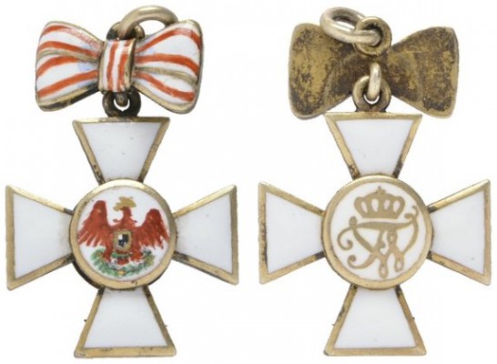  MINIATUREN   DEUTSCHLAND   Preußen Roter Adler Orden  (D) Kreuz 3. Klasse mit d...