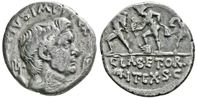 Sextus Pompeius 43-36 avant J.-C.
Denarius, Sicilie 42-40 avant J.-C., AG 3.56g...