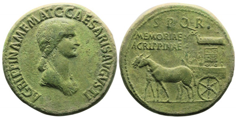 Caligula 37-41 après J.-C. pour Agrippina
Sestertius, Rome, 37-41 après J.C., ...