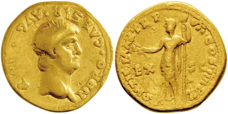 Nero 54-68 après J.-C.
Aureus, Rome, 60-61, AU 7.56g.
Avers : NERO CAESAR AVG ...