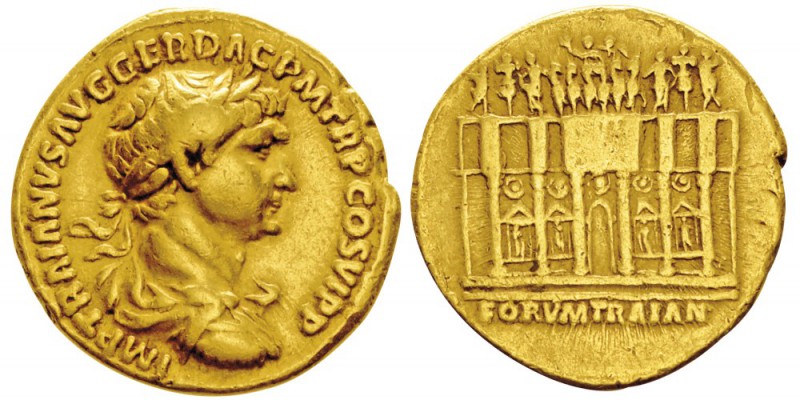 Traianus 98-117
Aureus, Rome, 112-114, AU 7.04g.
Avers : IMP TRAIANVS AVG GER ...