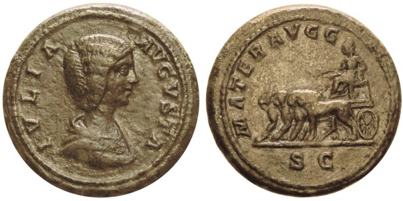 Septime Severe 193-211 pour Julia Domna
As, Rome, 200-207, AE 14.05g.
Avers : ...