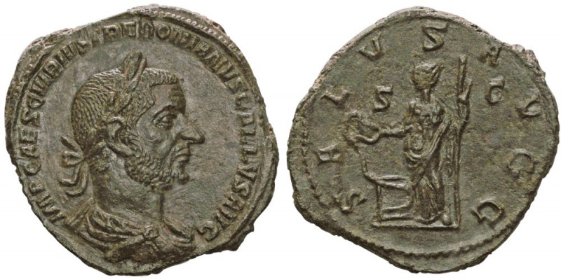 Trebonianus Gallus 251-253
Sestertius, Rome, 252, AE 19.9g.
Avers: IMP CAES C ...