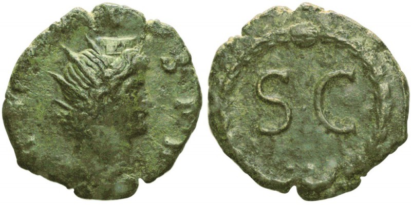 Gallienus 253-268
Dupondius, Rome, 260-268, AE 9.31g.
Avers : GENIVS PR Buste ...