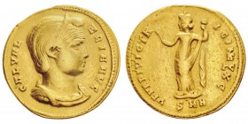 Galerius Maximianus Caesar 293-305
pour Galeria Valeria
Aureus, Nicomédie, 307-308, AU 5.18g.
Avers : GAL VALERIA AVG Buste diadémé et drapé de...
