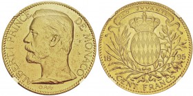 Albert I 1889-1922
100 francs, 1895A, AU 32.25g. Ref : G. MC124, Fr.13 Conservation : NGC MS62