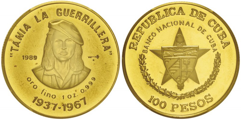 Deuxième République
100 Pesos, 1989 AU 31.1g. 999%
Ref : KM#333, Fr.33
Conser...