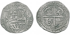 Felipe II 1556-1598
4 Reales, Panama, non daté, AG 13.1g. 
Avers : A / P 