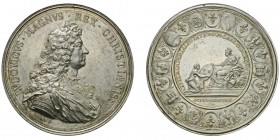 Bourbons (1589-1792) Louis XIV 1643-1715
Médaille en argent pour la Soumission des dix Villes Impériales de l’Alsace , de MAVGER,
sans date (1680)...