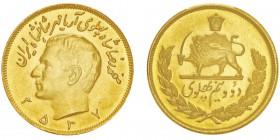 Muhammad Reza Pahlavi Shah SH 1320-1358 (1941-1979)
2.5 Pahlavi, MS2537 (1978), AU 20.34g. 900‰
Ref : KM#1201
Conservation : PCGS MS66