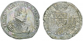 Mantova Vincenzo I Gonzaga 1587-1612 
Tallero, non daté, AG 26g. 
Avers : VINCENTIVS D G DVX MANTVAE IIII 
Revers : ET MONTIS FERRATI II 
Ref : MI...