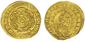Ferdinando Gonzaga 1612-1626
Zecchino, non daté, AU 3.4g. 
Avers : FERDIN D G DVX MANT VI EMON FER IIII
Revers : TG GLORIA IERVSALEM
Ref : MIR 586...