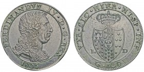 Naples Ferdinand IV de Bourbon 1759-1816 (Roi de Sicile)
120 Grana, Naples, 1805, AG 27.53g. 
Avers : FERDINANDVS IV D G REX
Revers : VTR SIC HIER ...